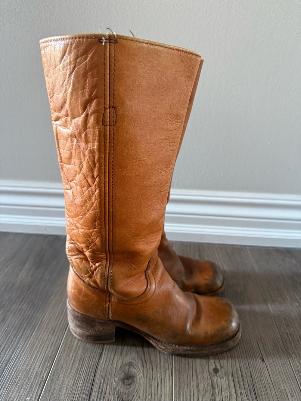 Frye 70s Campus Leather Boots Size 5